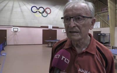 Jean DESSERTINE Champion de tennis de table à 82 ans